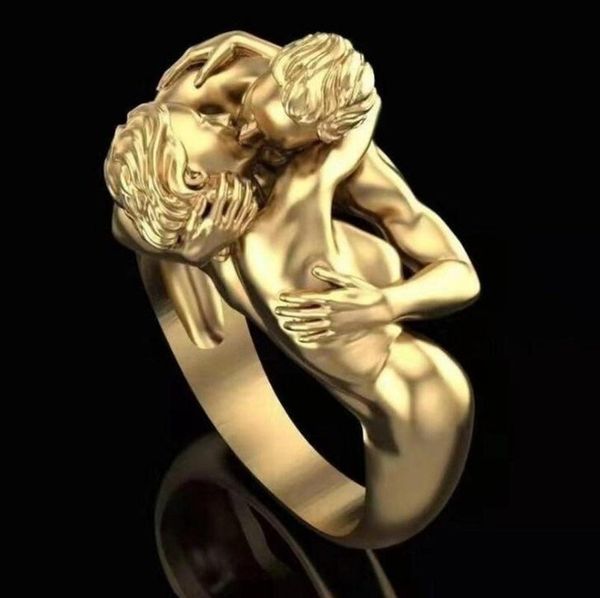 wedding rings creative fashion gold and multicolor adam eve couple hug love kiss anniversary engagement ring, Slivery;golden
wedding rings creative fashion gold and multicolor adam eve couple hug love kiss anniversary engagement ring, Slivery;golden