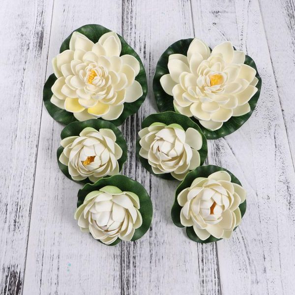 decorative flowers & wreaths 6pcs artificial pond plants lotus lilies (white)
decorative flowers & wreaths 6pcs artificial pond plants lotus lilies (white)