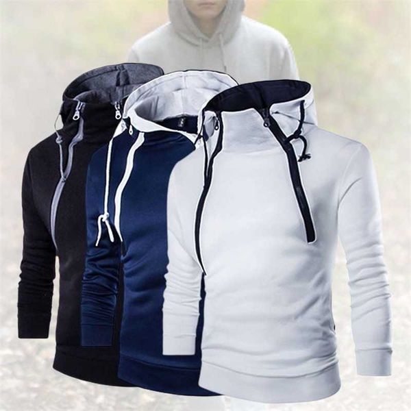 2020 thick warm hooded autumn winter men double zipper long sleeve color block coat hoodie sweatshirt, Black
2020 thick warm hooded autumn winter men double zipper long sleeve color block coat hoodie sweatshirt, Black