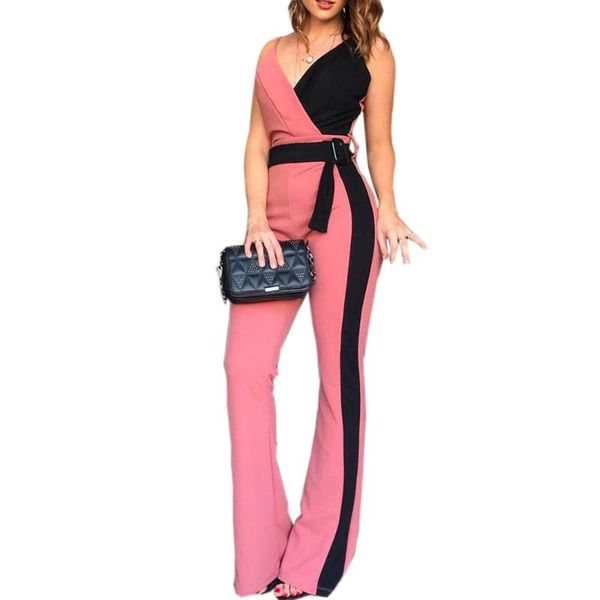 women's jumpsuits & rompers elegant women sleeveless jumpsuit office ladies bodysuits belted leotard overalls, Black;white
women's jumpsuits & rompers elegant women sleeveless jumpsuit office ladies bodysuits belted leotard overalls, Black;white