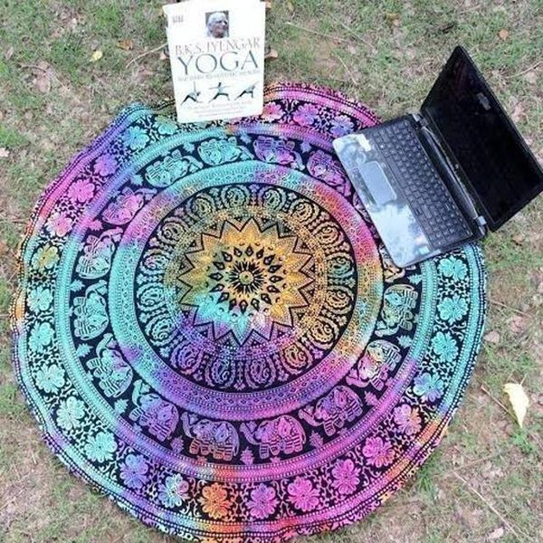 2 colors large round beach towel circle tablecloth swimming towel travel blanket bath serviette de plage toalla playa 30
2 colors large round beach towel circle tablecloth swimming towel travel blanket bath serviette de plage toalla playa 30