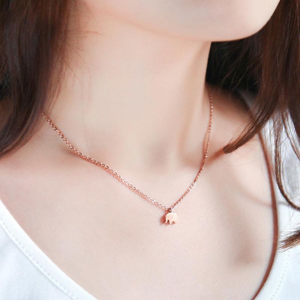 pendant necklaces 18kgp rose gold color titanium steel cute mini elephant necklace women fashion 316l stainless jewelry (gn205), Silver
pendant necklaces 18kgp rose gold color titanium steel cute mini elephant necklace women fashion 316l stainless jewelry (gn205), Silver