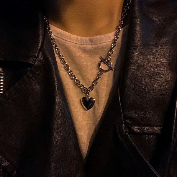 pendant necklaces 2021 retro harajuku goth love heart neck cool style jewelry necklace fashion accessories, Silver
pendant necklaces 2021 retro harajuku goth love heart neck cool style jewelry necklace fashion accessories, Silver