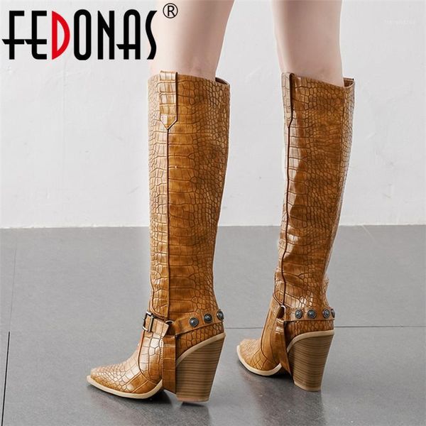 boots fedonas female leather long western autumn winter women knee high night club shoes woman big size metal chunky heels1, Black
boots fedonas female leather long western autumn winter women knee high night club shoes woman big size metal chunky heels1, Black