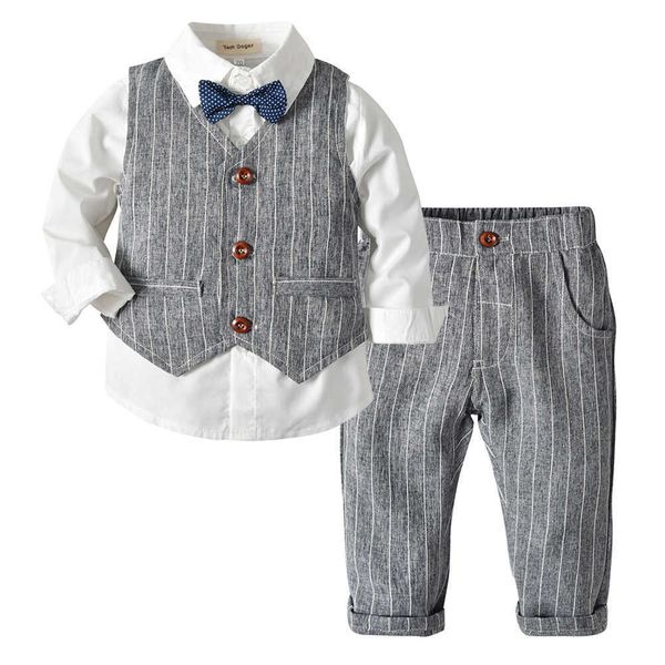 boys suits blazers clothes suits for wedding formal party striped baby vest shirt pants kids boy outerwear clothing set g1023, White
boys suits blazers clothes suits for wedding formal party striped baby vest shirt pants kids boy outerwear clothing set g1023, White