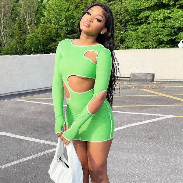 casual dresses fashion long sleeve cut out bodycon y2k green summer dress club party elegant mini for women outfit skinny clubwear, Black;gray
casual dresses fashion long sleeve cut out bodycon y2k green summer dress club party elegant mini for women outfit skinny clubwear, Black;gray
