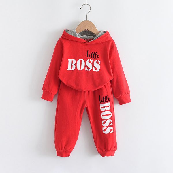 little boss 2pcs set kids baby boy long sleeve pullover hooded long pant trouser tracksuit active children clothes, White
little boss 2pcs set kids baby boy long sleeve pullover hooded long pant trouser tracksuit active children clothes, White