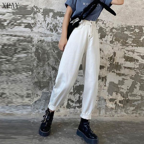 women's jeans 2021 fashion harajuku straight pants vintage waist woman korean chic wide leg denim white hallen, Blue 
women's jeans 2021 fashion harajuku straight pants vintage waist woman korean chic wide leg denim white hallen, Blue