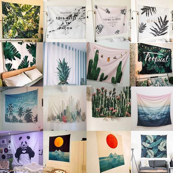 tapestries nordic tapestry girlish plant wall hanging cloth panda art carpet tapesties living room decora 145x125cm 
tapestries nordic tapestry girlish plant wall hanging cloth panda art carpet tapesties living room decora 145x125cm