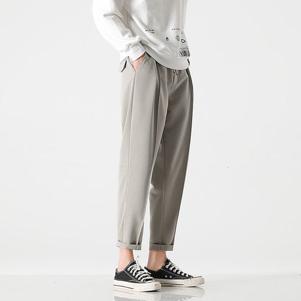2021 drawstring casual men's slim fashion solid color social mens suit straight pants men trousers m-3xl nka7, Black
2021 drawstring casual men's slim fashion solid color social mens suit straight pants men trousers m-3xl nka7, Black