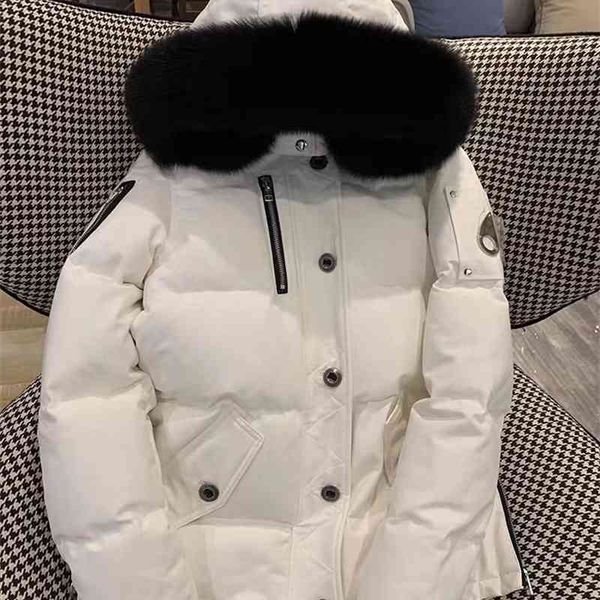 classic outdoor silver standard canadian scissors men's and women's work clothes thickened blue fox fur collar ski down jacket 3q, Black
classic outdoor silver standard canadian scissors men's and women's work clothes thickened blue fox fur collar ski down jacket 3q, Black