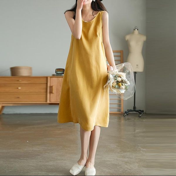 casual dresses nini wonderland summer 2021 comfortable cupro vintage loose dress women sleeveless spaghetti strap 11 colors sling, Black;gray
casual dresses nini wonderland summer 2021 comfortable cupro vintage loose dress women sleeveless spaghetti strap 11 colors sling, Black;gray