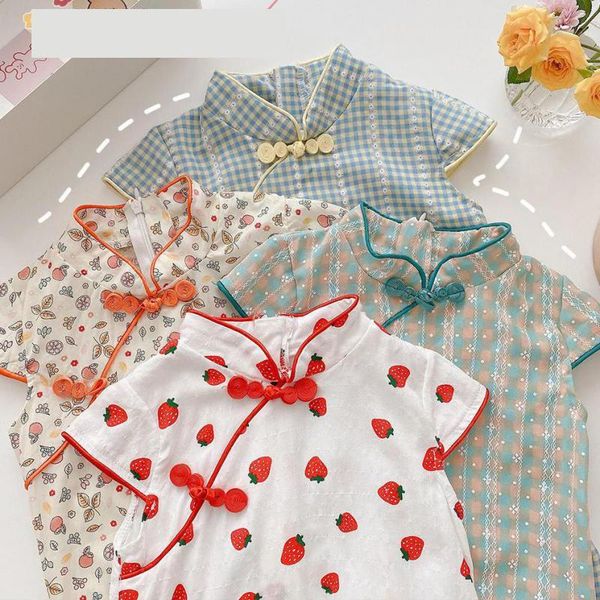 girl's dresses chinese cheongsam princess dress baby summer girls for kids clothes short sleeve cotton flowers cute, Red;yellow
girl's dresses chinese cheongsam princess dress baby summer girls for kids clothes short sleeve cotton flowers cute, Red;yellow