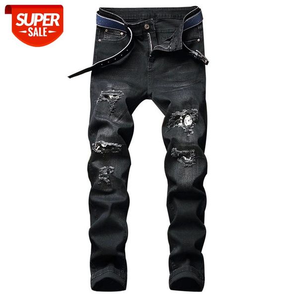 denim ripped hole moto bike straight jeans men's oversized 38 40 42 2021 autumn spring hip hop punk rock streetwear trouers #nw0r, Black
denim ripped hole moto bike straight jeans men's oversized 38 40 42 2021 autumn spring hip hop punk rock streetwear trouers #nw0r, Black