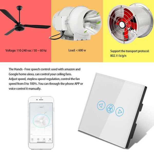 electric fans wifi smart fan speed control switch support for google home/amazon alexa uk standard 110-240v
electric fans wifi smart fan speed control switch support for google home/amazon alexa uk standard 110-240v