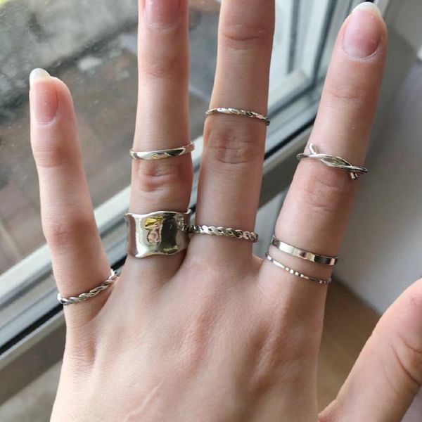 cluster rings 7pcs fashion punk joint ring set geometric twist minimalist jewelry metal circular golden for women street dance accessiory, Golden;silver
cluster rings 7pcs fashion punk joint ring set geometric twist minimalist jewelry metal circular golden for women street dance accessiory, Golden;silver