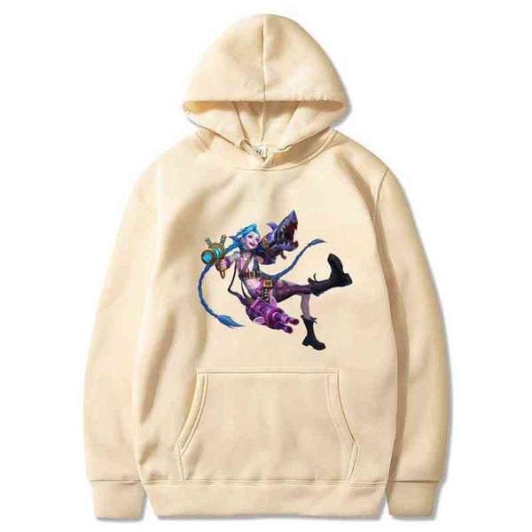 new anime arcane super cool arcane jinx print hoodie streetwear men women sweatshirt oversized hoodies harajuku hip hop clothing g1214, Black
new anime arcane super cool arcane jinx print hoodie streetwear men women sweatshirt oversized hoodies harajuku hip hop clothing g1214, Black