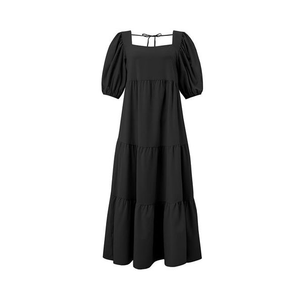 casual dresses all-match retro dress solid puff sleeve square collar fashion polyester streetwear backless mixi loose short, Black;gray
casual dresses all-match retro dress solid puff sleeve square collar fashion polyester streetwear backless mixi loose short, Black;gray