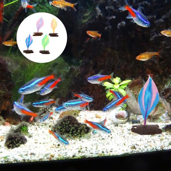 4pcs silicone betta fish resting leaf betta bed leaf hammock resting spot