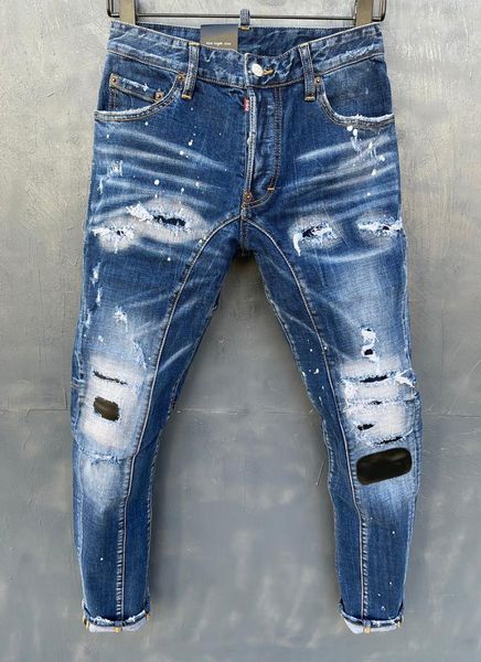 men's jeans brand biker stretch men slim pants mens denim trousers skinny button hole pencil for 135, Blue
men's jeans brand biker stretch men slim pants mens denim trousers skinny button hole pencil for 135, Blue