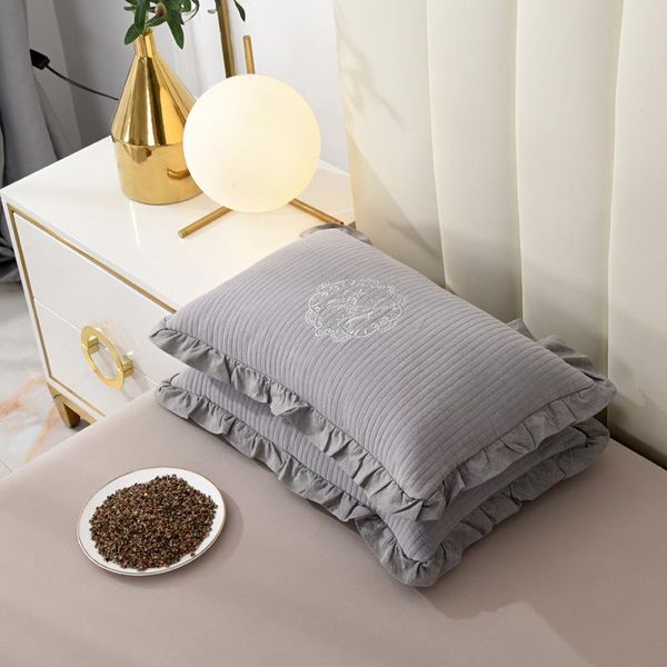 pillow 1pc 30*50cm buckwheat quited cotton stripe with embroidered ruffles side neck healthcare cushion kids home textile
pillow 1pc 30*50cm buckwheat quited cotton stripe with embroidered ruffles side neck healthcare cushion kids home textile