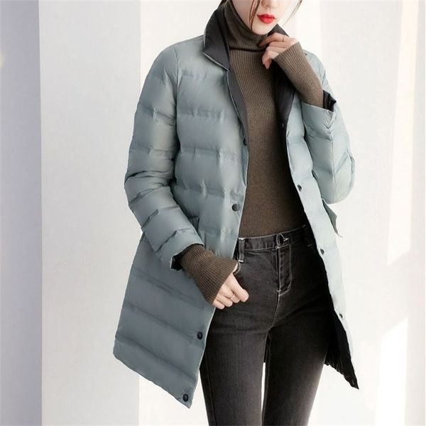 90 white duck down, light down jacket on both sides, women's medium and long style, 2021 new ultra small off-season coat, Black
90 white duck down, light down jacket on both sides, women's medium and long style, 2021 new ultra small off-season coat, Black