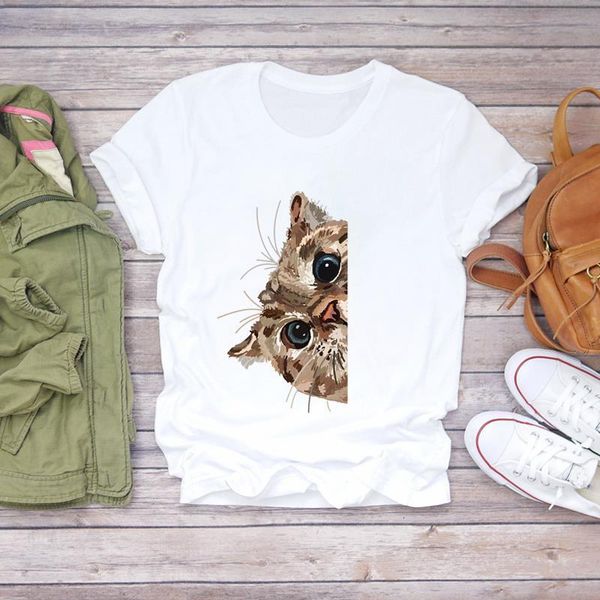 women cat cartoon cute style print short sleeve clothing summer shirt t-shirts t graphic female ladies womens tee t-shirt, White
women cat cartoon cute style print short sleeve clothing summer shirt t-shirts t graphic female ladies womens tee t-shirt, White