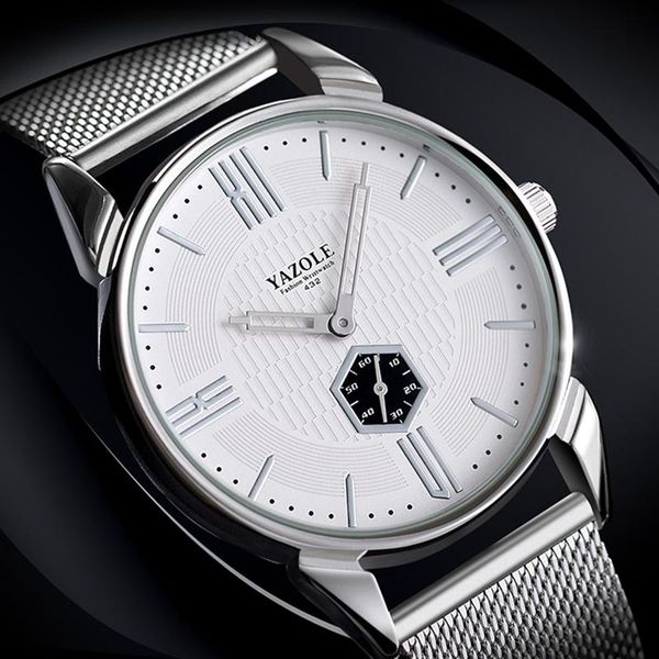 wristwatches yazole fashion men watch stainless steel waterproof men's clock relogio masculino reloj hombre, Slivery;brown
wristwatches yazole fashion men watch stainless steel waterproof men's clock relogio masculino reloj hombre, Slivery;brown