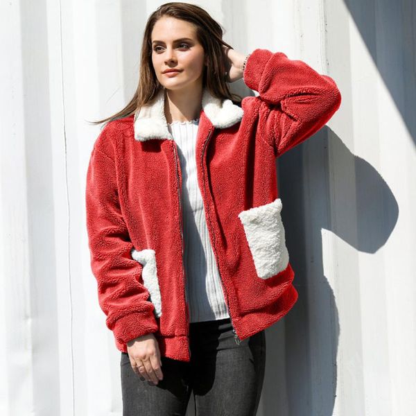 women's jackets women casual solid pocket faux fur outwear cardigan loose sweater zipper coat coats and plus size autumn winter, Black;brown
women's jackets women casual solid pocket faux fur outwear cardigan loose sweater zipper coat coats and plus size autumn winter, Black;brown