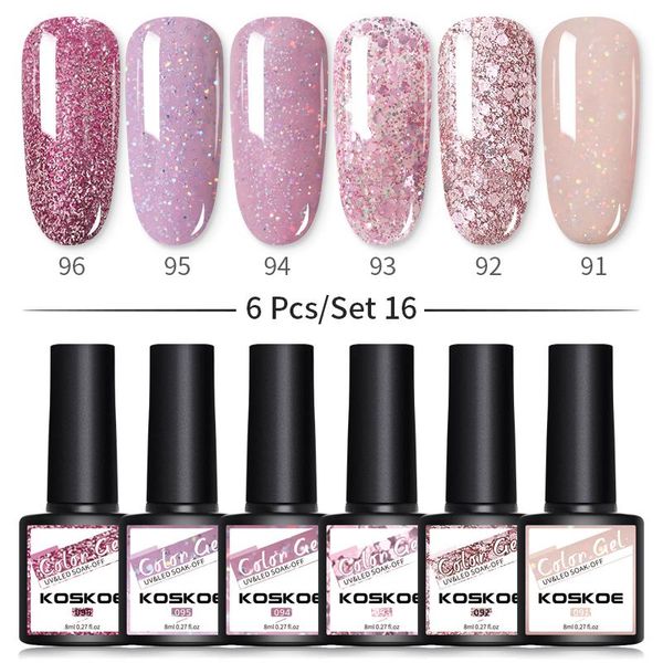 nail art kits koskoe gel polish set 2/4/6pcs hybrid varnish soak off uv led glitter vernis semi permanent kit
nail art kits koskoe gel polish set 2/4/6pcs hybrid varnish soak off uv led glitter vernis semi permanent kit