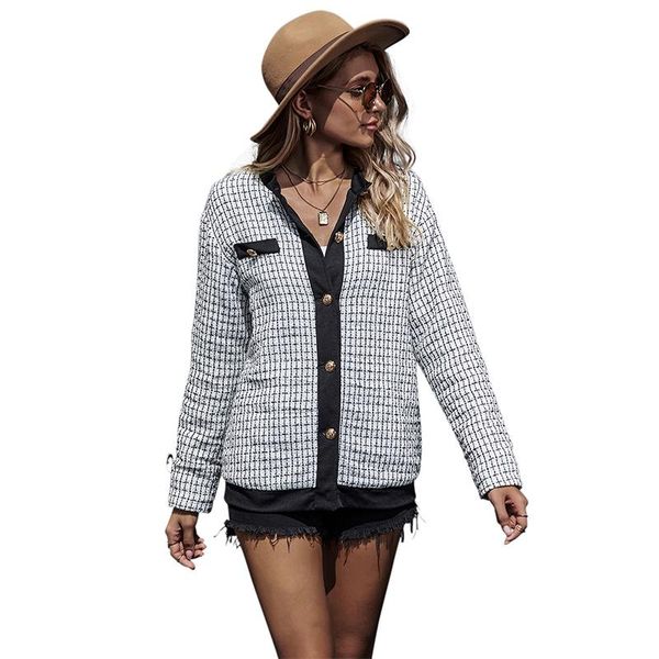 2021 new design fall/winter women's jacket luxury style fashion jacket women single-breasted long sleeve chaquetas de mujer, Black;brown
2021 new design fall/winter women's jacket luxury style fashion jacket women single-breasted long sleeve chaquetas de mujer, Black;brown