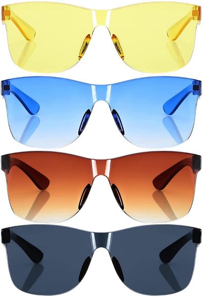 outdoor eyewear oversized square sunglasses rimless frame one piece transparent candy color tinted for women men
outdoor eyewear oversized square sunglasses rimless frame one piece transparent candy color tinted for women men