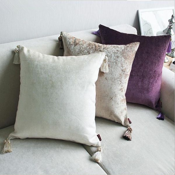 drop ship luxurious chenille pillow cover with tassle home deco cushion cover velour decoration pillowcase decorative pillowsham
drop ship luxurious chenille pillow cover with tassle home deco cushion cover velour decoration pillowcase decorative pillowsham