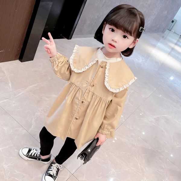 jackets girls long jacket coat solid color girl casual style childrens' spring autumn children's clothing, Blue;gray
jackets girls long jacket coat solid color girl casual style childrens' spring autumn children's clothing, Blue;gray