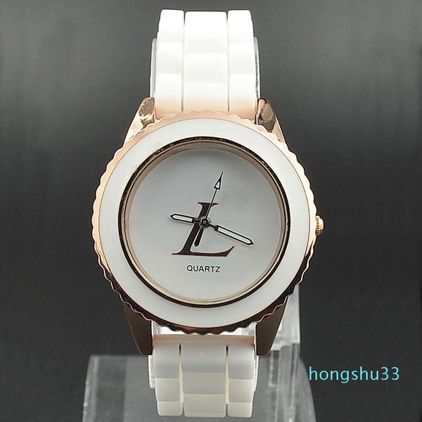 fashion brand watches women girl style dial silicone band quartz wrist watch, Slivery;brown
fashion brand watches women girl style dial silicone band quartz wrist watch, Slivery;brown