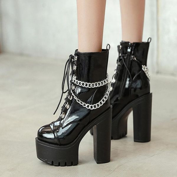 boots gothic shoes bottes femme women fur high heel winter motorcycle ankle waterproof snow ymb, Black
boots gothic shoes bottes femme women fur high heel winter motorcycle ankle waterproof snow ymb, Black