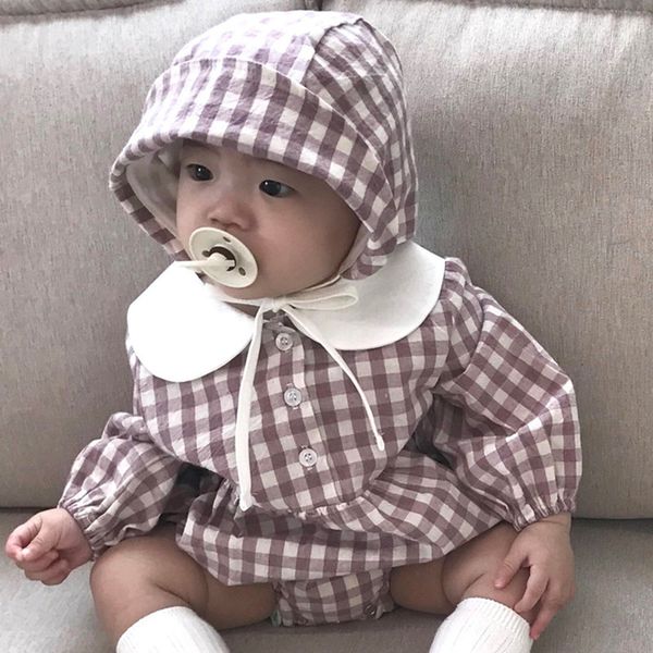 2022 spring and autumn baby new cute romper girls and boys baby lapel loose clothes climbing clothes with hat, Blue
2022 spring and autumn baby new cute romper girls and boys baby lapel loose clothes climbing clothes with hat, Blue