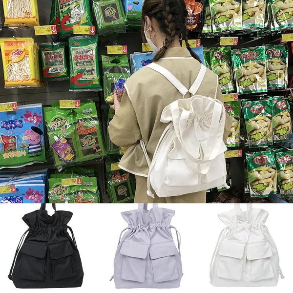 2021 new women canvas backpack ladies shoulder bags drawstring design cotton cloth fabric travel bags solid color cute books bag
2021 new women canvas backpack ladies shoulder bags drawstring design cotton cloth fabric travel bags solid color cute books bag