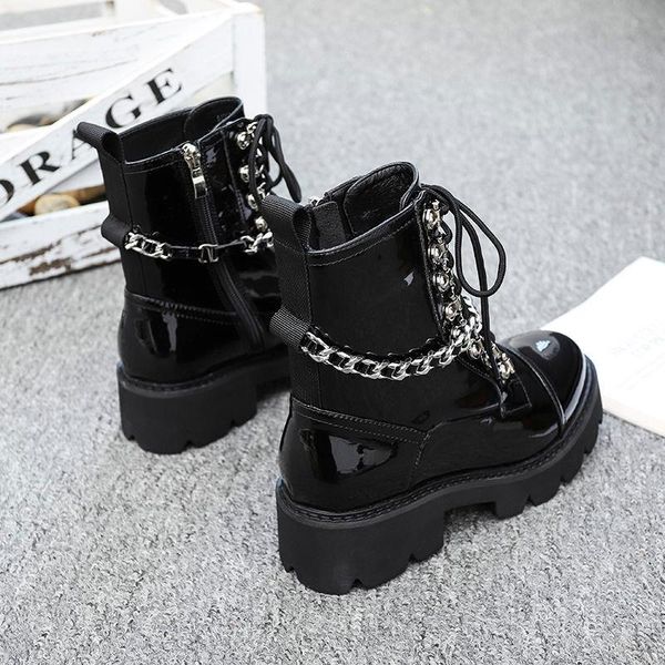 boots 2021 ins genuine leather platform autumn women light comfortable chunky fashion lace up lady shoes footwear, Black
boots 2021 ins genuine leather platform autumn women light comfortable chunky fashion lace up lady shoes footwear, Black