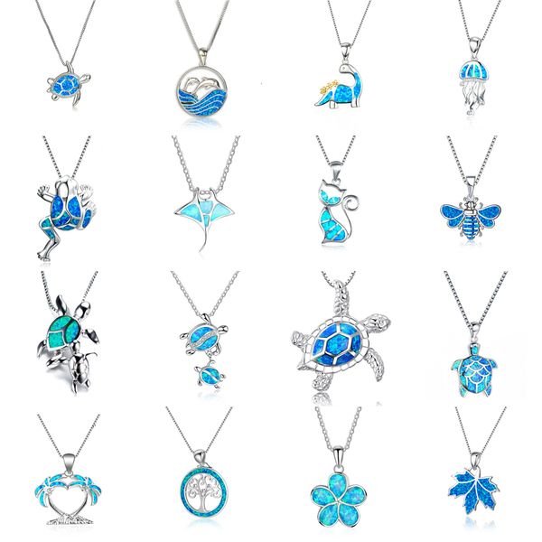 bohemia blue imitation opal cute jellyfish pendant necklace for women charm crystal sun flower necklaces jewelry gift for, Silver
bohemia blue imitation opal cute jellyfish pendant necklace for women charm crystal sun flower necklaces jewelry gift for, Silver