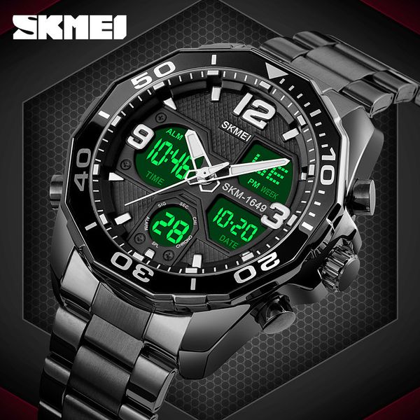 skmei moment multifunctional youth men's fashion electronic watch, Slivery;brown
skmei moment multifunctional youth men's fashion electronic watch, Slivery;brown