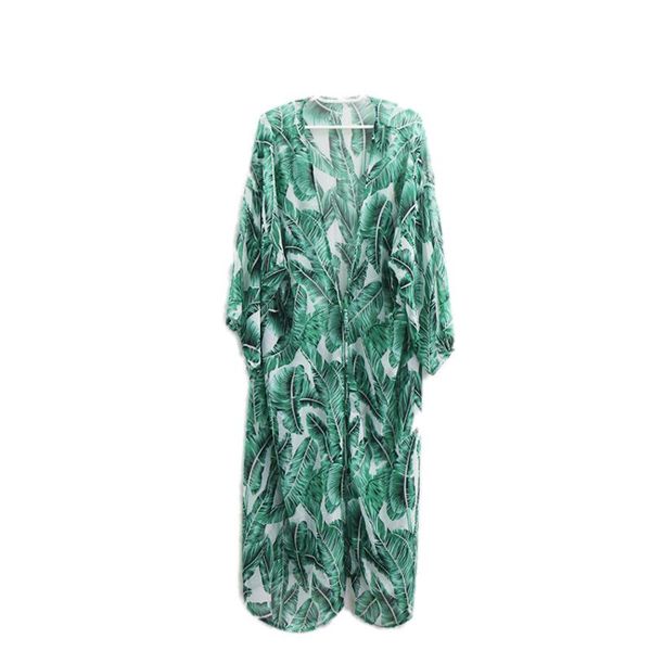 women's swimwear leaves print bikini beach cover up tunics for long kaftan robe de plage sarong swimsuit cover-ups, White;black
women's swimwear leaves print bikini beach cover up tunics for long kaftan robe de plage sarong swimsuit cover-ups, White;black