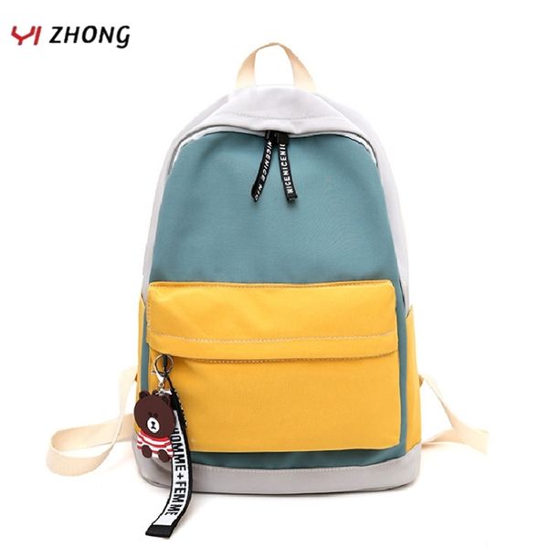 waterproof backpack breathable canvas version of collision color leisure school bag women bear accessories travel bag mochilas 210303
waterproof backpack breathable canvas version of collision color leisure school bag women bear accessories travel bag mochilas 210303