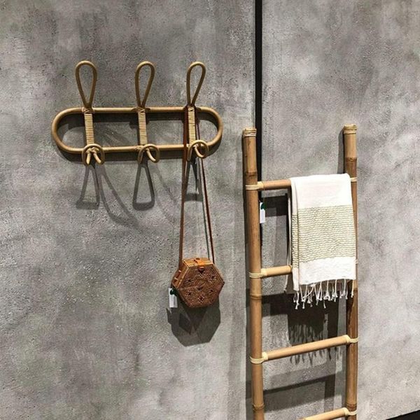hooks & rails decorative rustic rattan wall 3 hooks/5 hanging coat rack storage hanger clothes holder clothing hat
hooks & rails decorative rustic rattan wall 3 hooks/5 hanging coat rack storage hanger clothes holder clothing hat