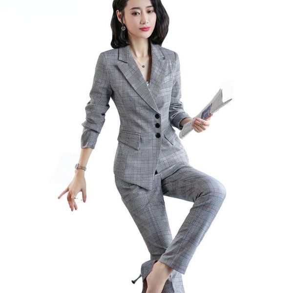 women's two piece pants women asymmetrical pant suits fashion plaid business suit set uniform designs style work wear blazer and 2 piec, White
women's two piece pants women asymmetrical pant suits fashion plaid business suit set uniform designs style work wear blazer and 2 piec, White