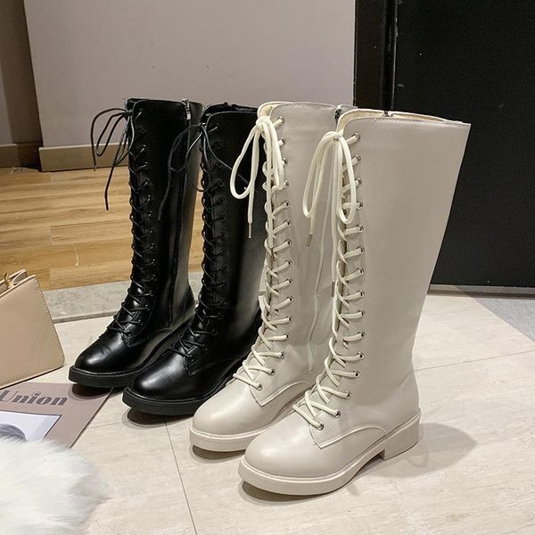 boots 2021 trend high-knight velvet warm comfortable inside quality fabric leather pu fashion women laceup, Black
boots 2021 trend high-knight velvet warm comfortable inside quality fabric leather pu fashion women laceup, Black