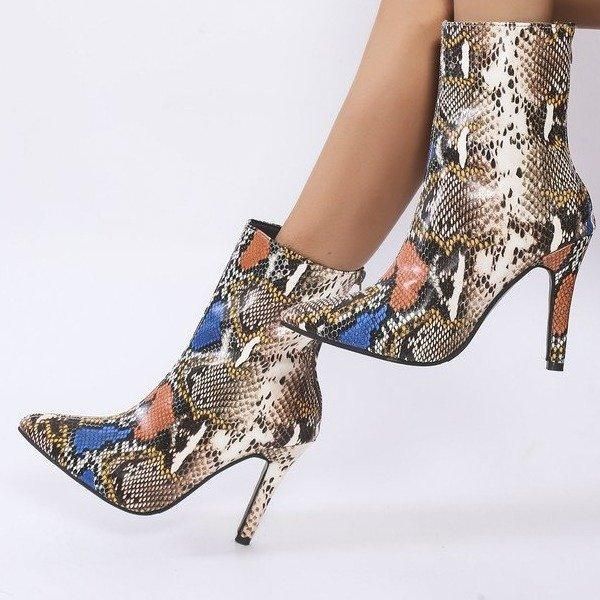 boots ankle women platform high heels female back zipper women's fashion snake pattern woman short boot large size 35~43, Black
boots ankle women platform high heels female back zipper women's fashion snake pattern woman short boot large size 35~43, Black