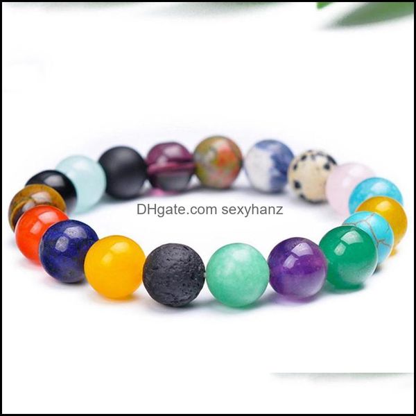 strands bracelets mticolor natural stone bracelet mixed bead bangles diy 10mm beads 7 chakra healing nce-stone men women reiki jewelry gift, Black
strands bracelets mticolor natural stone bracelet mixed bead bangles diy 10mm beads 7 chakra healing nce-stone men women reiki jewelry gift, Black