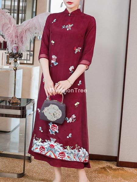 ethnic clothing 2021 oriental bride wedding evening party dress chinese traditional female cheongsam flower embroidery qipao gown vestidos, Red
ethnic clothing 2021 oriental bride wedding evening party dress chinese traditional female cheongsam flower embroidery qipao gown vestidos, Red