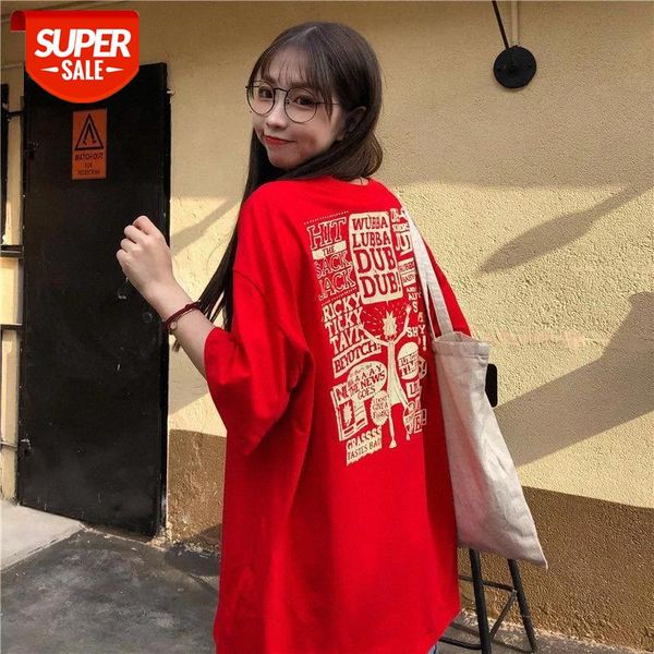cotton loose t-shirt 2020 spring new korean women letter printing oversize women's pullover mid-length t-shirts new design #1w1g, White
cotton loose t-shirt 2020 spring new korean women letter printing oversize women's pullover mid-length t-shirts new design #1w1g, White